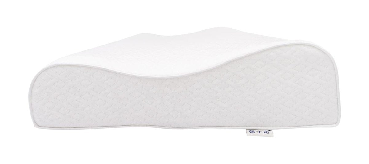 Neck Support Cervical Memory Foam Pillow (White)
