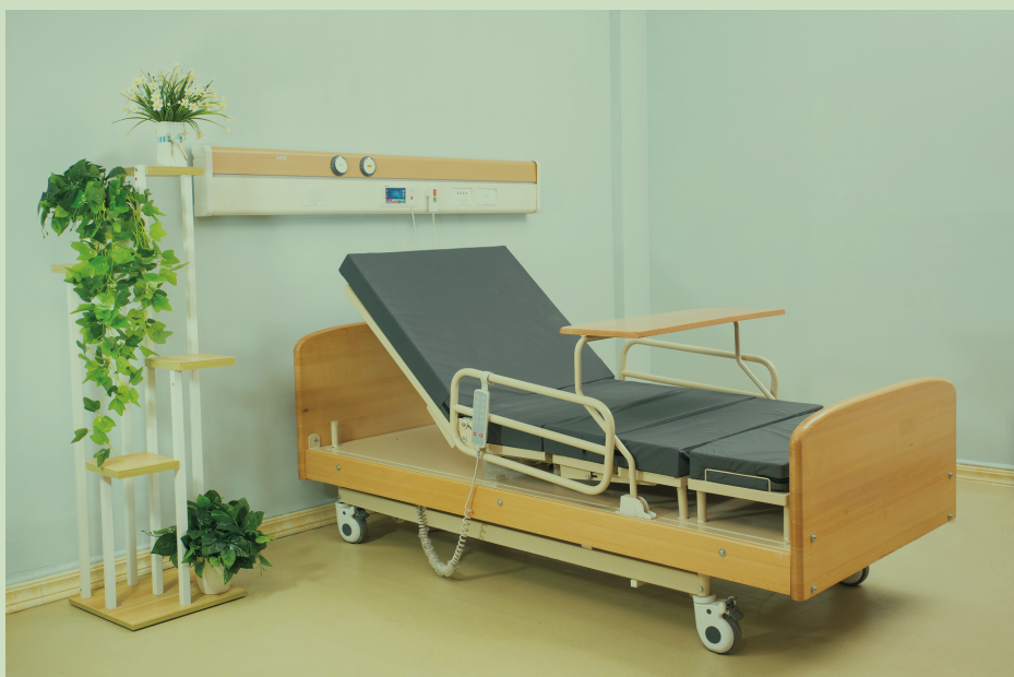 Multifunctional electric rotating nursing bed