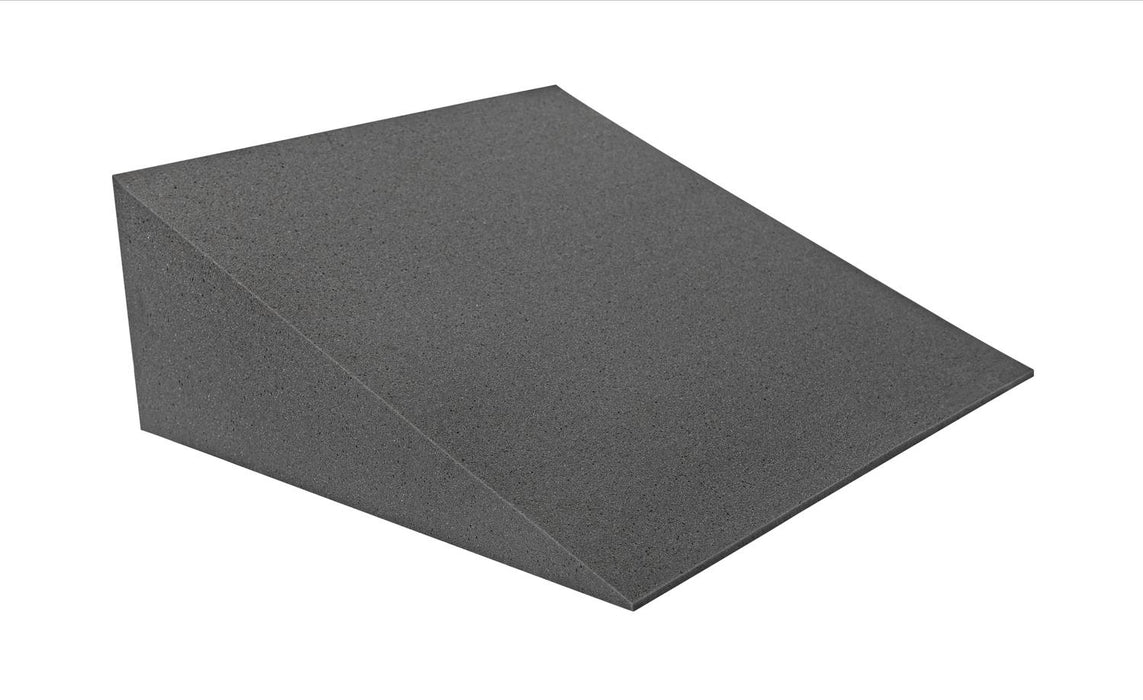 Bed Wedge Pillow with Bamboo Charcoal Memory Foam (Grey Medium)