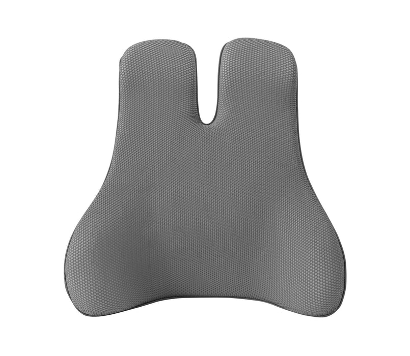 Memory Foam Ergonomic Back Support Cushion (Grey)