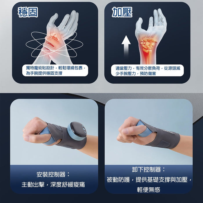 智能脈衝護腕按摩手帶