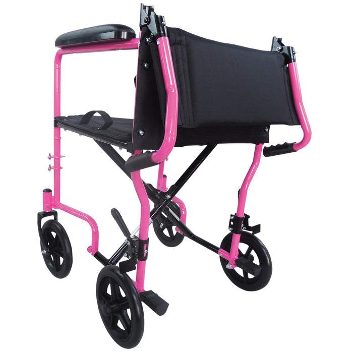 Aidapt Steel Compact Transit Chair (Pink)