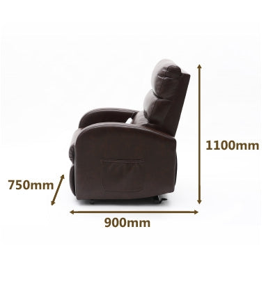 Ecclesfield Series Rise & Recliner (Dark brown)