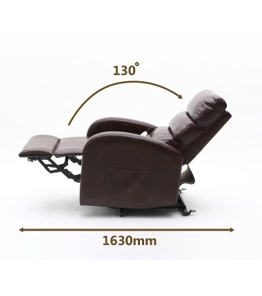 Ecclesfield Series Rise & Recliner (Dark brown)