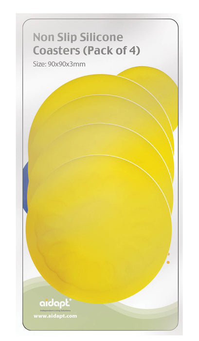 Non Slip Silicone Coaster - Yellow