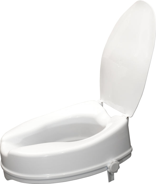 The Viscount Raised Toilet Seat - 4 inch with Lid