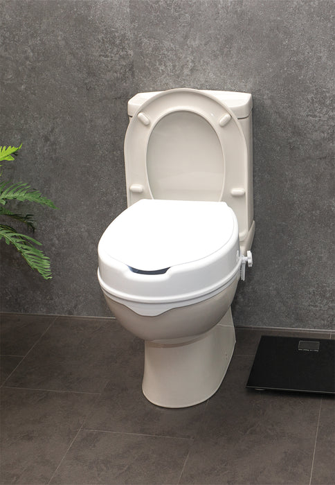 The Viscount Raised Toilet Seat - 4 inch with Lid