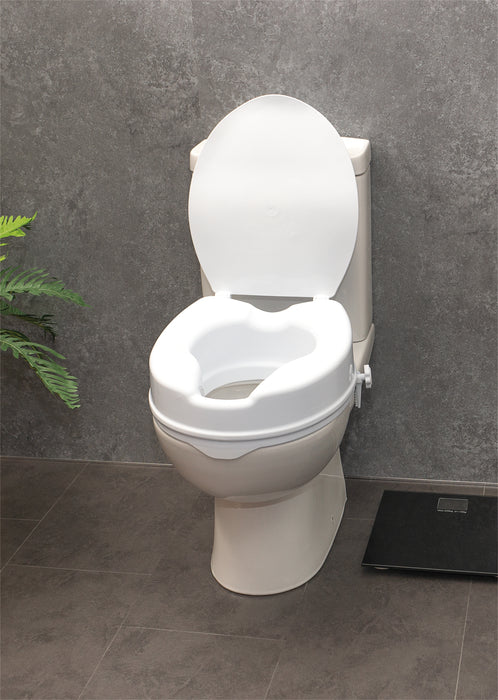 The Viscount Raised Toilet Seat - 4 inch with Lid