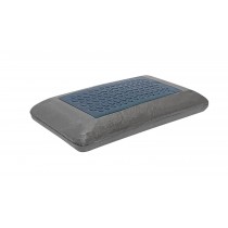 Bamboo Charcoal Memory Foam Pillow with Cooling Gel (Grey)