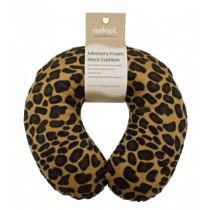 Memory Foam Neck Cushion (Design Tan Leopard)