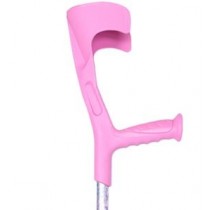 Adjustable Forearm Crutches w/Patterns - Pink