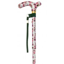 Mini Folding Walking Stick (Rose)