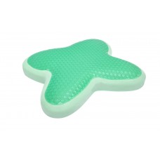 Ergonomic Cervical Green Tea Neck Pillow with Cooling Gel (Green)
