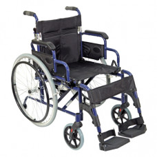 Deluxe Lightweight Self Propelled Aluminium Wheelchair (Blue)