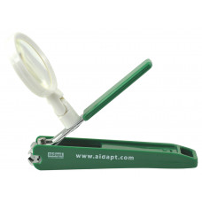 Nail Clipper with Magnifier - Green