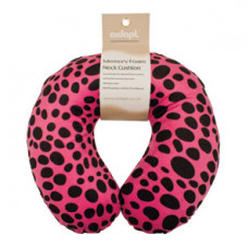 Memory Foam Neck Cushion (Design Pink Leopard)