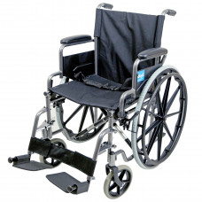 Aidapt Self Propelled Steel Transit Chair (Hammered Effect) - On Request