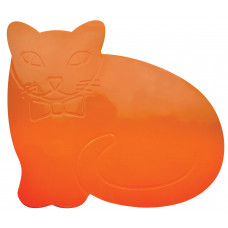 Tenura Anti Slip and Anti Microbial Childrens Table Mat - Orange Cat