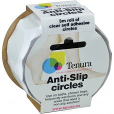 Tenura Aqua Safe Anti Slip Bath and Shower Discs (Clear)
