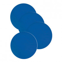 防滑矽膠杯墊 (4個裝) - 藍色