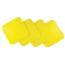 防滑矽膠杯墊 (4個裝) - 黃色