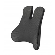 Memory Foam Ergonomic Back Support Cushion (Black)