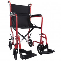 Aidapt 轻巧式钢制轮椅 (红色)