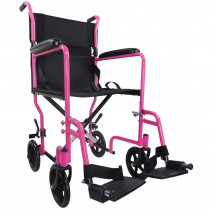 Aidapt 轻巧式钢制轮椅 (粉红色)