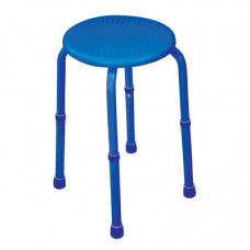 可调高圆型沐浴椅（藍色）