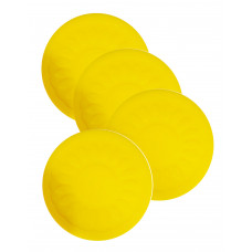 防滑矽胶杯垫 (4个装) - 黃色